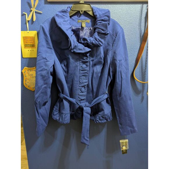 XL INC International Concepts Voltage Ruffled Coat NWT - Picture 5 of 16